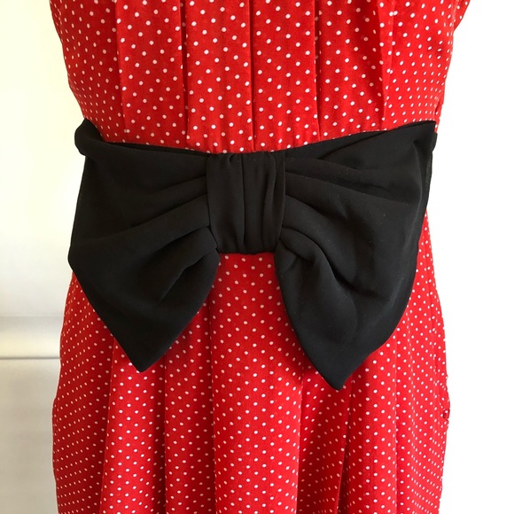H&M Casual Dress pleats Polka Dot Print Size: 2 - Picture 3 of 12
